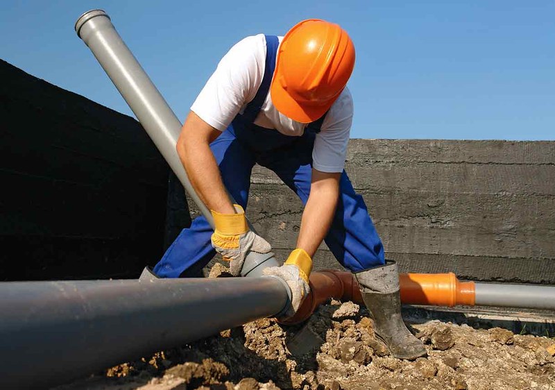Hempstead Plumber repairing a residential sewer line on Long Island